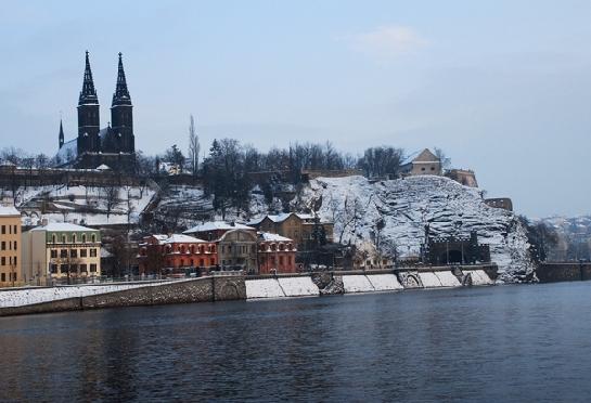 Vyšehrad od Vltavy