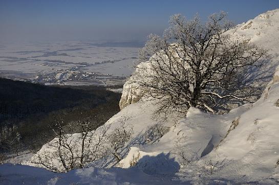 Horní Věstonice z Pavlovských vrchů