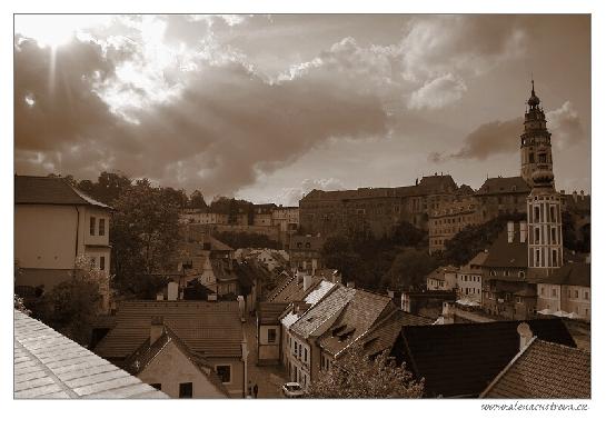 Český Krumlov - sepie