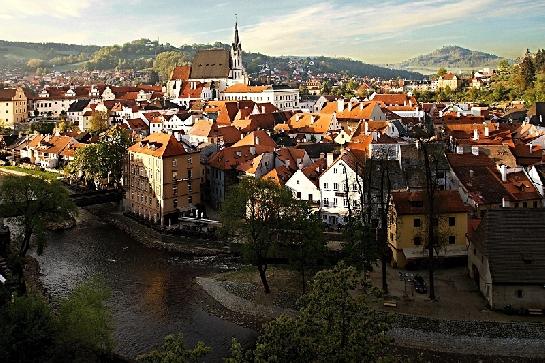 Krumlov z Plášťového mostu