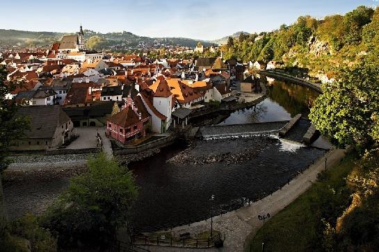 Český Krumlov shora