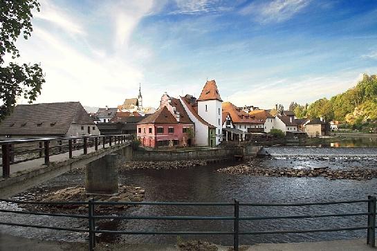 Český Krumlov za mostkem