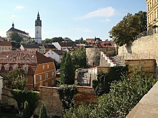 Pohled z litoměřických parkánů.