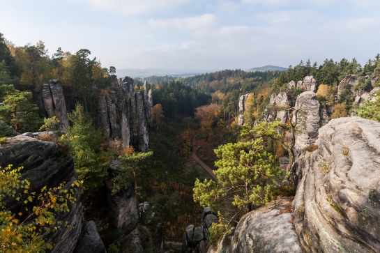 Prachovské skály z Vyhlídky Míru