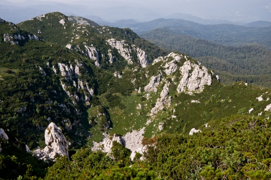 Výhled z vrcholu Risnjak