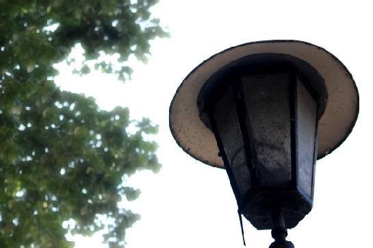 lampa u kostela sv. Cyrila a Metoděje