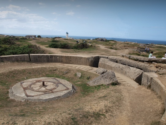 pozůstatky po německém opevnění Pointe du Hoc