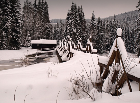 Hradlový most pod Modravou