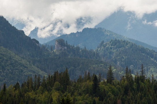 Belianské Tatry v oblacích