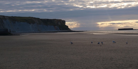 Pláž Omaha -  muzeum Arromanches