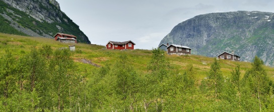 NORSKO - vesnička v NP Jostedalsbreen