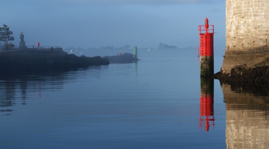 ranní přístav Concarneau Citadela