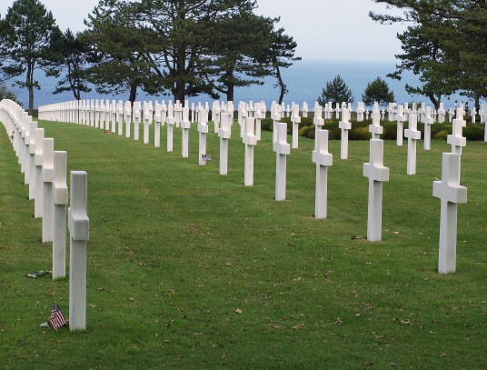 americký vojenský hřbitov u Omaha Beach