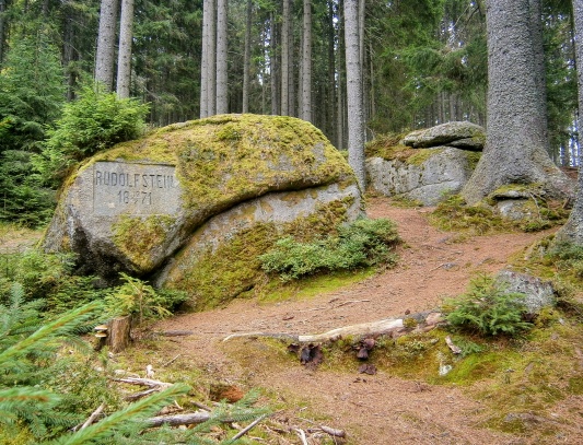 „RUDOLFSTEIN 17.7.1871“,  Rudolfův kámen