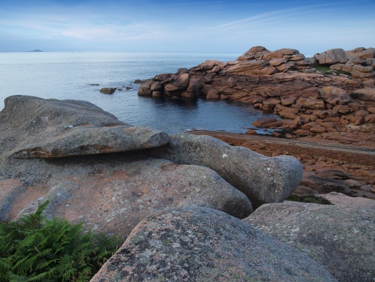 Cote de Granit Rose -růžové pobřeží