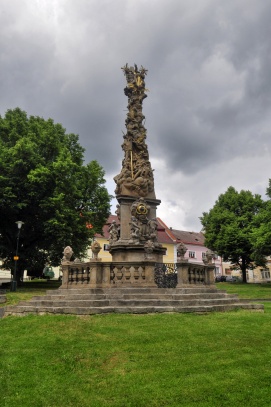 Žlutice - sloup nejsvětější trojice