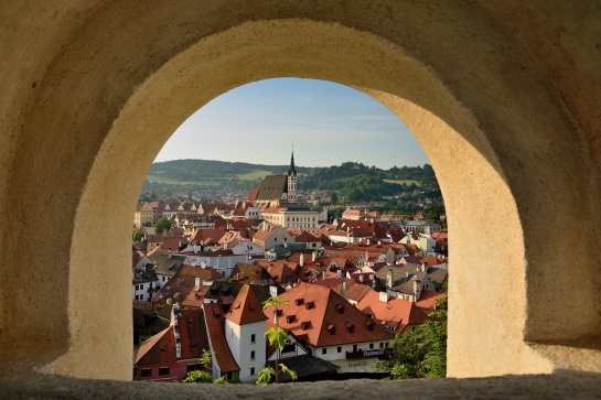 Český Krumlov, městská památková rezervace zapsaná na seznamu světového dědictví UNESCO