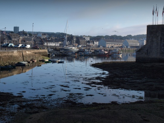 ranní přístav Concarneau Citadela