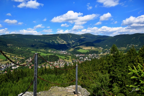 výhled na Rokytnici nad Jizerou