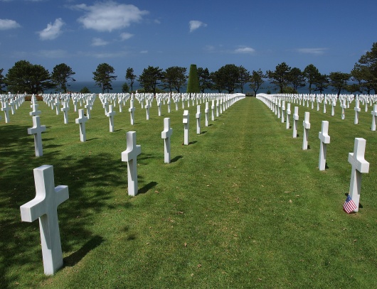 americký vojenský hřbitov u Omaha Beach