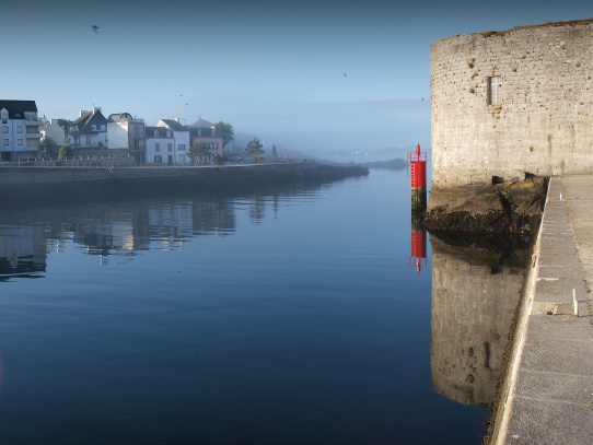 ranní přístav Concarneau Citadela