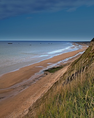 útesy u Omaha beach