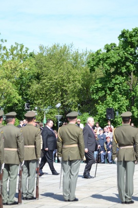 Prezident Miloš Zeman na pietním aktu