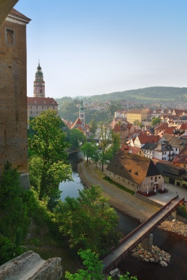 Český Krumlov, městská památková rezervace zapsaná na seznamu světového dědictví UNESCO