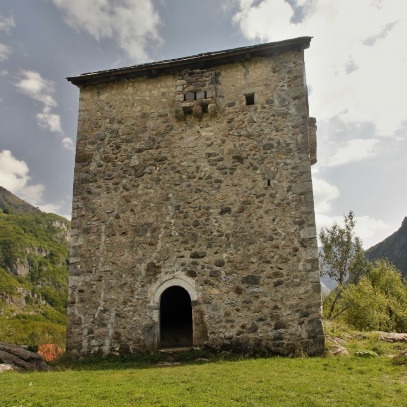 Albánie  -  vesnička  Theth  -  národní park