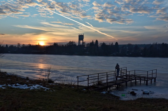 podvečerní relax , Vysokopecký rybník , Bohutín