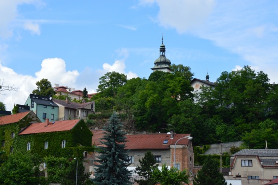 Benátky nad Jizerou - pohled na kostel