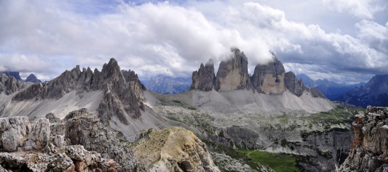 Dolomity - Monte Paterno a Tre Cime