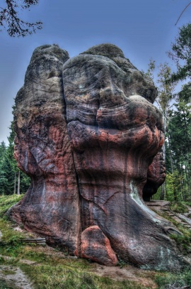 Pískovcové skály nad Oybinem