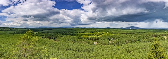 Panorama krajiny Ralsko