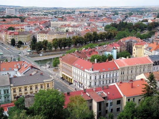 Hradec Králové pohled z Bílé věže