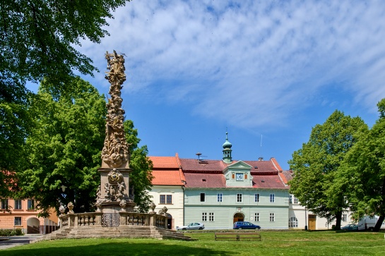 Žlutice - sloup nejsvětější trojice