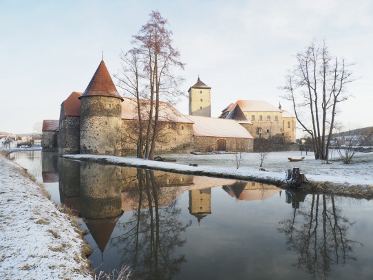 Hrad Švihov v zimě 