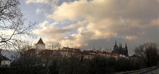 Hradčany od letohrádku královny Anny