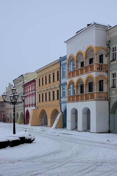 Stará pošta na náměstí v novém Jičíně