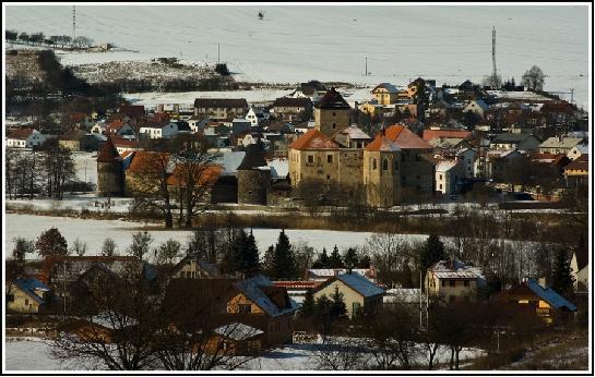 Pohled na hrad Švihov od Kamýku