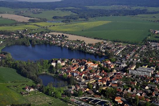 Rožmitál pod třemšínem - letecký snímek