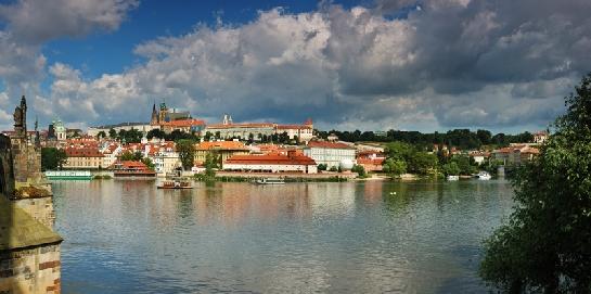 Praha - Hradčany a Karlův most Panorama